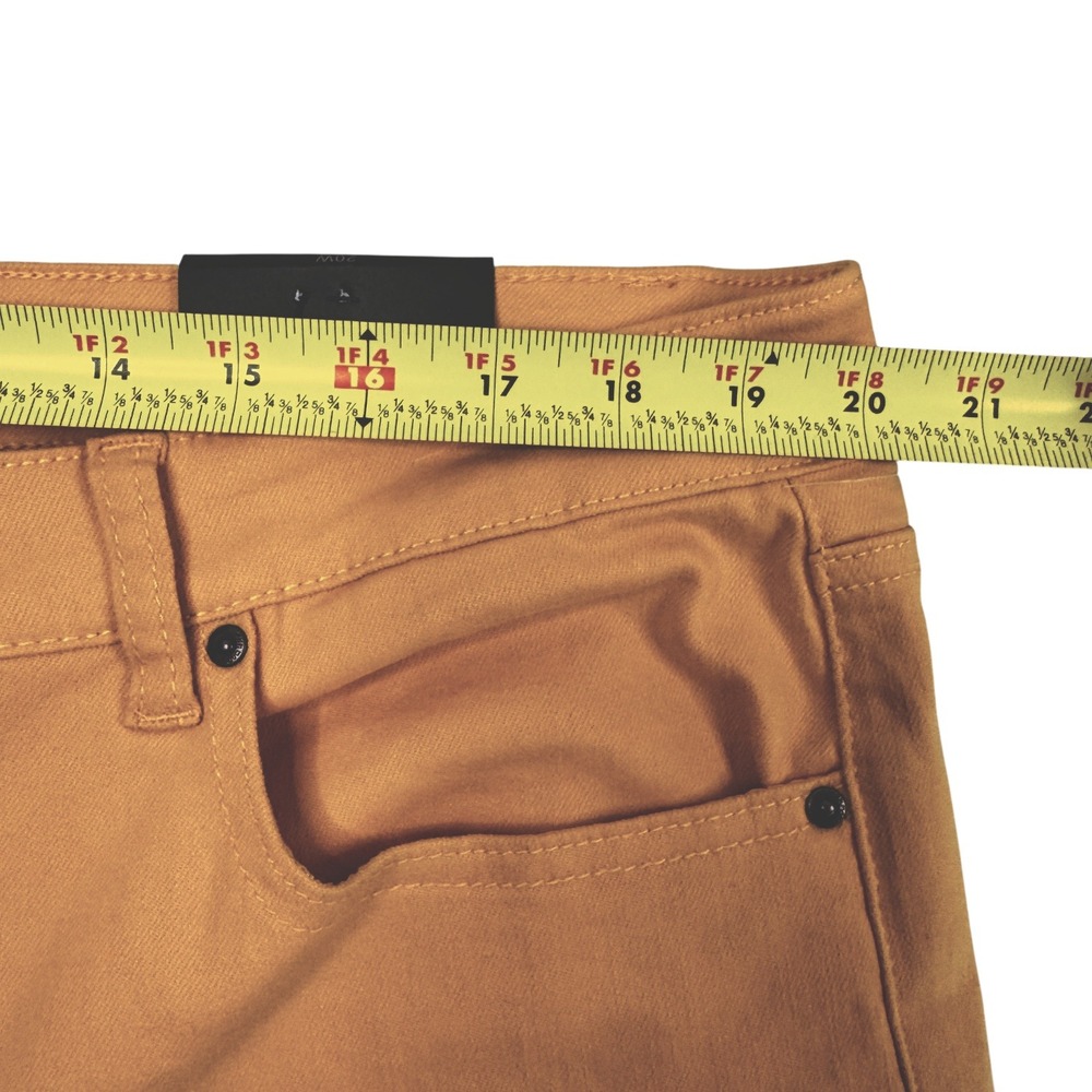 JOHN MARK Happy Days 'Maize'‎ Gold Ankle Raw Hem Straight Leg Pants Sz 20W NWT - Picture 11 of 13
